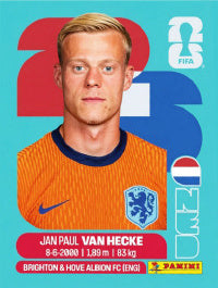 Jan Paul Van Hecke Países Bajos (NED9) - Sticker World Cup 2026
