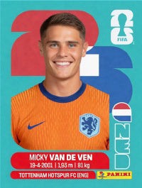 Micky Van De Ven Países Bajos (NED4) - Sticker World Cup 2026