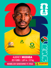 Aubrey Modiba Sudáfrica (RSA4) - Sticker World Cup 2026