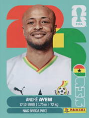 André Ayew Ghana (GHA17) - Sticker World Cup 2026