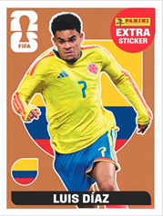 Luis Díaz Extra Sticker Bronce (EXT18) - Sticker World Cup 2026