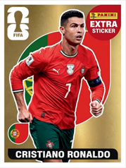 Cristiano Ronaldo Extra Sticker Oro (EXT64) - Sticker World Cup 2026