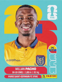 Willian Pacho Ecuador (ECU6) - Sticker World Cup 2026