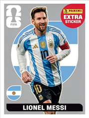 Lionel Messi Extra Sticker Plata (EXT3) - Sticker World Cup 2026