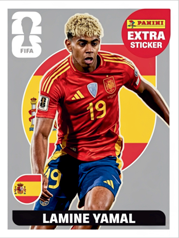 Lamine Yamal Extra Sticker Plata (EXT71) - Sticker World Cup 2026
