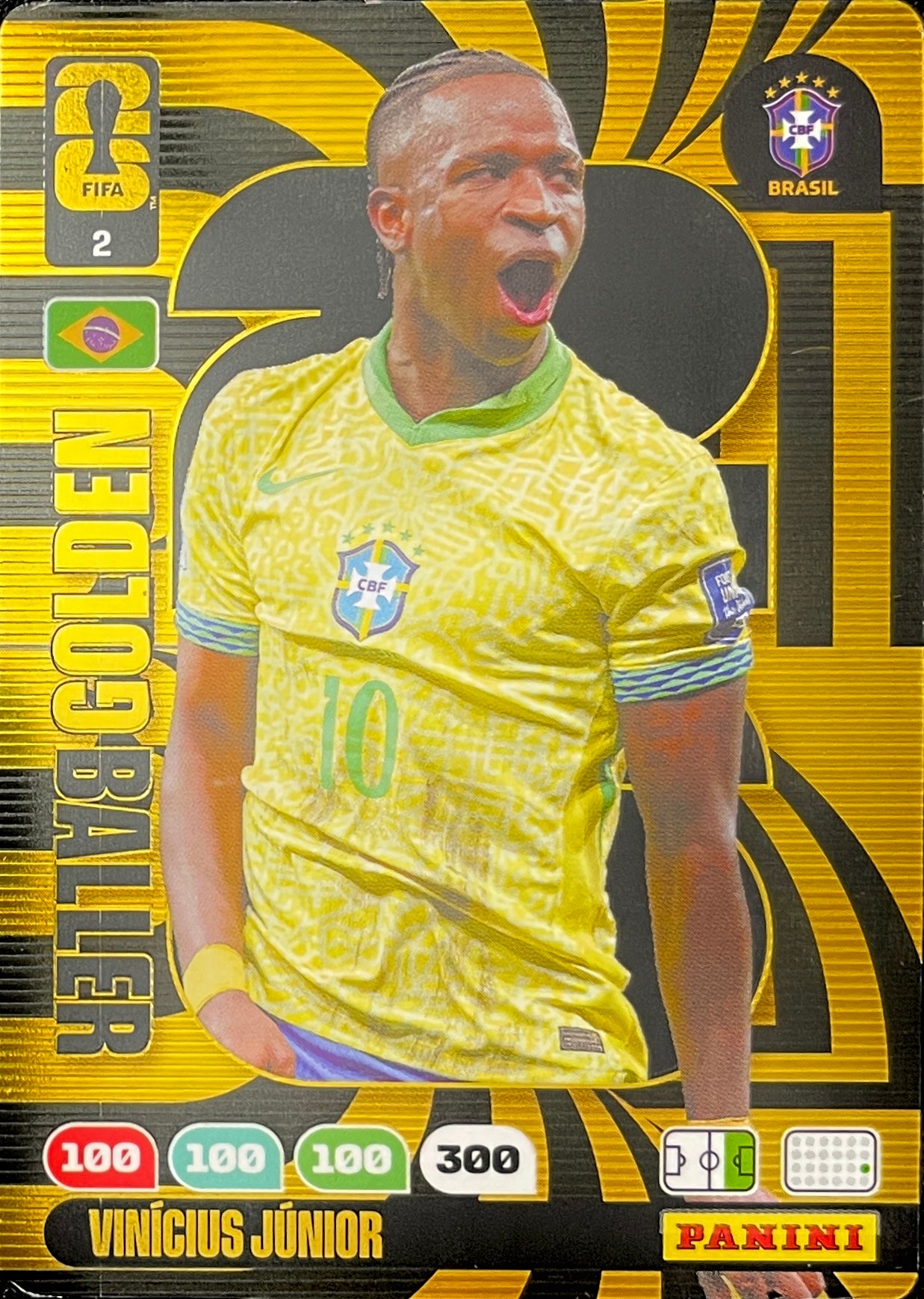 Vinícius Junior Golden Baller (2) - Adrenalyn XL World Cup 2026