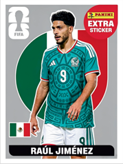 Raúl Jiménez Extra Sticker Plata (EXT47) - Sticker World Cup 2026