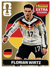 Florian Wirtz Extra Sticker Oro (EXT44) - Sticker World Cup 2026
