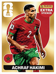 Achraf Hakimi Extra Sticker Oro (EXT52) - Sticker World Cup 2026