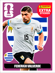 Federico Valverde Extra Sticker Base (EXT77) - Sticker World Cup 2026