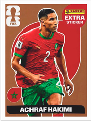 Achraf Hakimi Extra Sticker Bronce (EXT50) - Sticker World Cup 2026