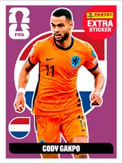 Cody Gakpo Extra Sticker Base (EXT53) - Sticker World Cup 2026
