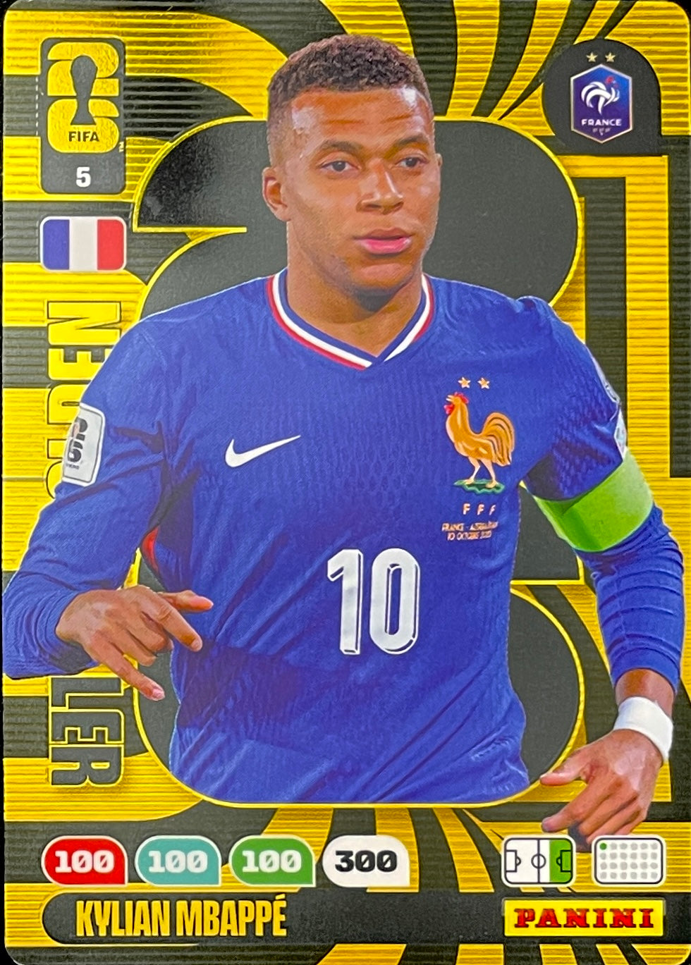 Mbappé Golden Baller (5) - Adrenalyn XL World Cup 2026