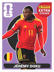 Jérémy Doku Extra Sticker Base (EXT5) - Sticker World Cup 2026