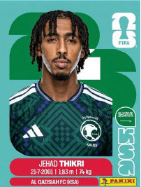 Jehad Thakri Arabia Saudí (KSA6) - Sticker World Cup 2026