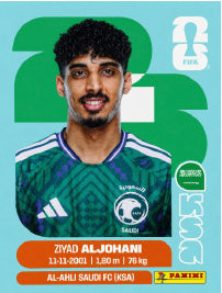 Ziyad Al Johani Arabia Saudí (KSA10) - Sticker World Cup 2026