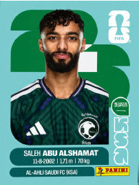 Saleh Abu Al Shamat Arabia Saudí (KSA14) - Sticker World Cup 2026