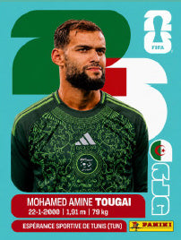 Mohamed Amine Tougaï Argelia (ALG6) - Sticker World Cup 2026