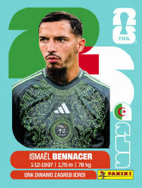 Ismaël Bennacer Argelia (ALG8) - Sticker World Cup 2026
