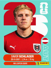 Xaver Schlager Austria (AUT10) - Sticker World Cup 2026
