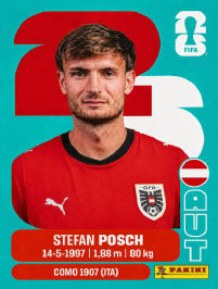 Stefan Posch Austria (AUT7) - Sticker World Cup 2026