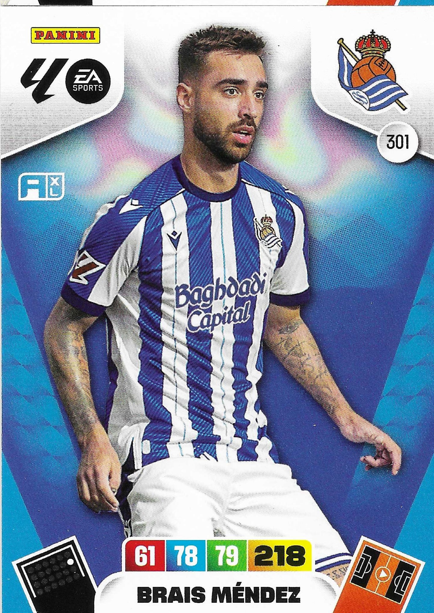 Brais Méndez Básica (301) - Adrenalyn XL LaLiga 2025/2026