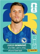 Ermedin Demirović Bosnia Y Herzegovina (BIH17) - Sticker World Cup 2026