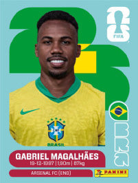 Gabriel Magalhães Brasil (BRA6) - Sticker World Cup 2026