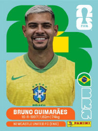 Bruno Guimarães Brasil (BRA11) - Sticker World Cup 2026