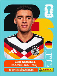 Jamal Musiala Alemania (GER15) - Sticker World Cup 2026