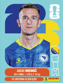 Amar Memić Bosnia Y Herzegovina (BIH16) - Sticker World Cup 2026