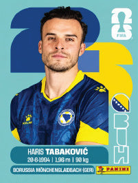 Haris Tabaković Bosnia Y Herzegovina (BIH20) - Sticker World Cup 2026