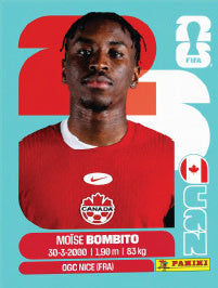 Moïse Bombito Canadá (CAN8) - Sticker World Cup 2026