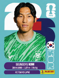 Seunggyu Kim Corea Del Sur (KOR3) - Sticker World Cup 2026