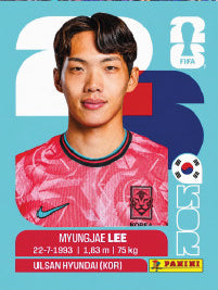 Myungjae Lee Corea Del Sur (KOR9) - Sticker World Cup 2026