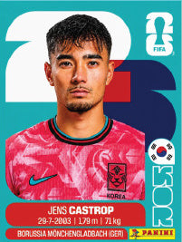 Jens Castrop Corea Del Sur (KOR15) - Sticker World Cup 2026