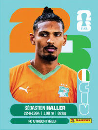 Sébastien Haller Costa De Marfil (CIV16) - Sticker World Cup 2026