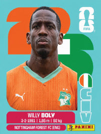 Willy Boly Costa De Marfil (CIV7) - Sticker World Cup 2026