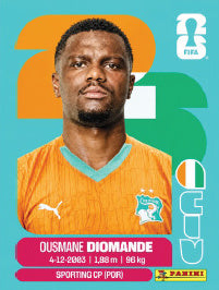 Ousmane Diomande Costa De Marfil (CIV9) - Sticker World Cup 2026