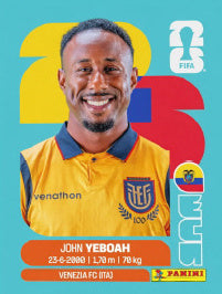 John Yeboah Ecuador (ECU14) - Sticker World Cup 2026