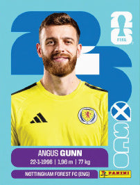 Angus Gunn Escocia (SCO2) - Sticker World Cup 2026