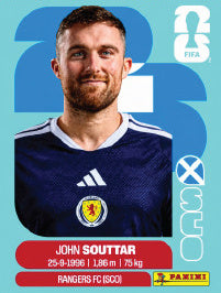 John Souttar Escocia (SCO8) - Sticker World Cup 2026