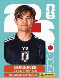 Takefusa Kubo Japón (JPN12) - Sticker World Cup 2026
