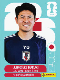 Junnosuke Suzuki Japón (JPN5) - Sticker World Cup 2026
