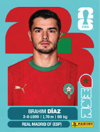Brahim Díaz Marruecos (MAR19) - Sticker World Cup 2026