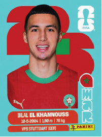 Bilal El Khannouss Marruecos (MAR14) - Sticker World Cup 2026