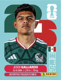 Jesús Gallardo México (MEX6) - Sticker World Cup 2026
