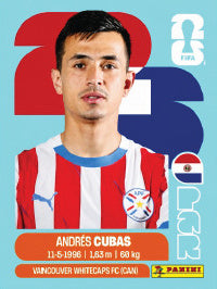 Andrés Cubas Paraguay (PAR12) - Sticker World Cup 2026