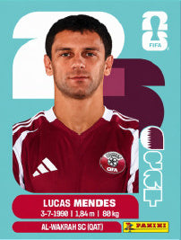 Lucas Mendes Catar (QAT4) - Sticker World Cup 2026