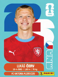 Lukáš Červ República Checa (CZE11) - Sticker World Cup 2026